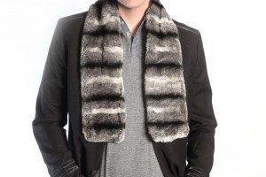 Rex Chinchilla fur scarf